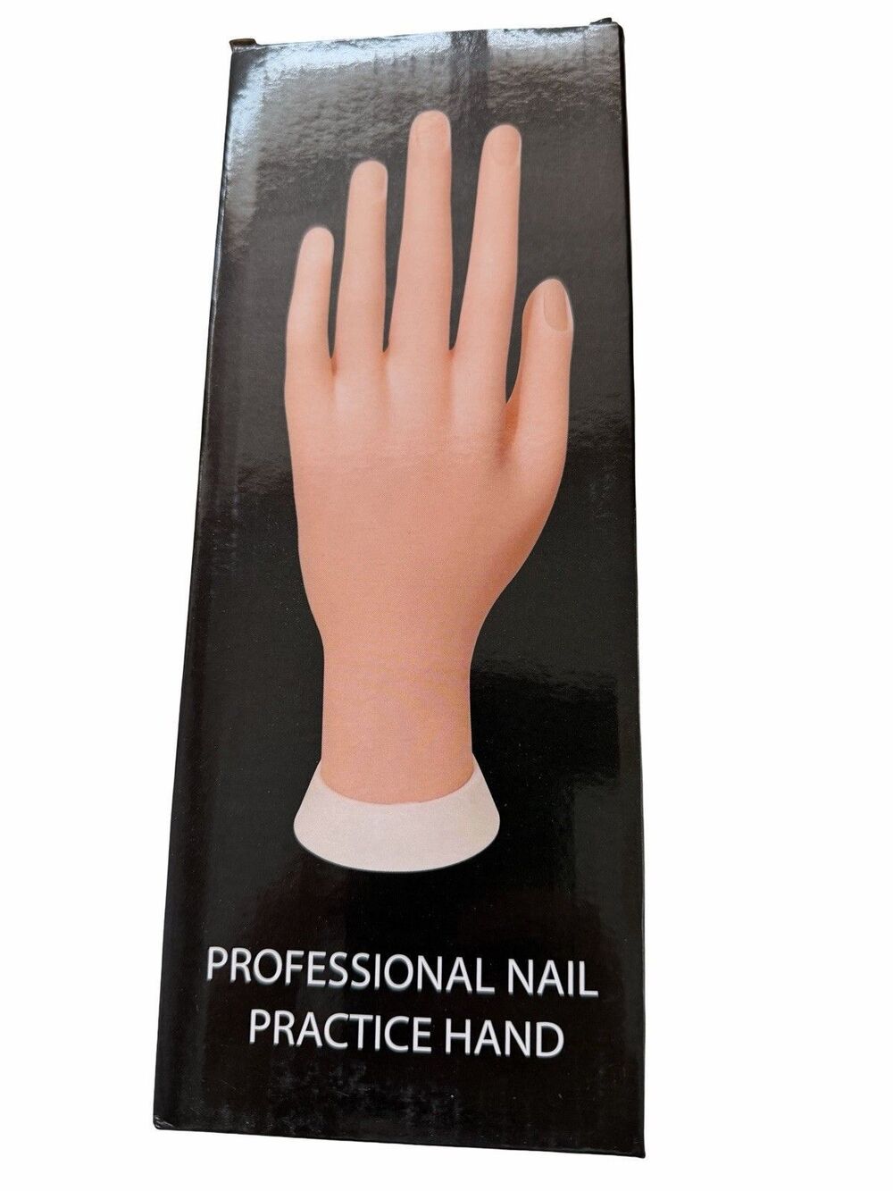 Practice Nail Training Hand with Realistic Bendable Fingers, Reusable Fake Hand